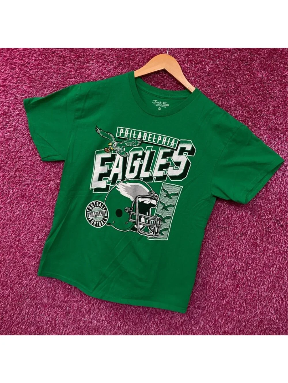 Junk Food Philadelphia Eagles Checkdown Flea Market Tee Medium